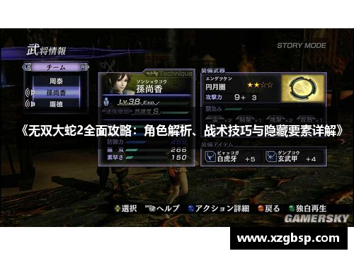 《无双大蛇2全面攻略：角色解析、战术技巧与隐藏要素详解》